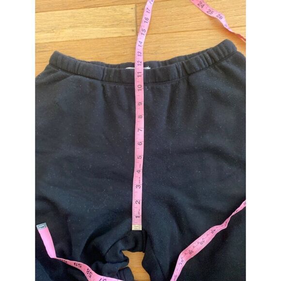 Treasure & Bond women's black fleece elastic waist and ankle pockets pants sz M - Picture 8 of 10